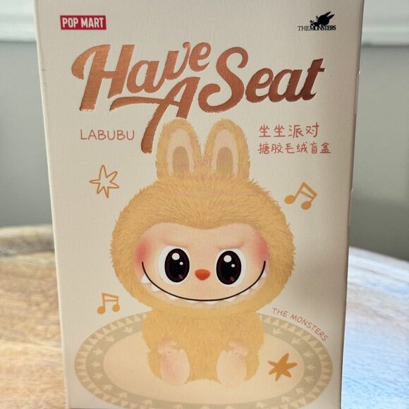 LABUBU Pop Mart "Have A Seat" HEHE Edition – Vinyl Collectible Figure NIB - Picture 1 of 5